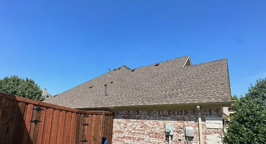 Completed roof replacement project in Sumter
